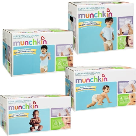 Munchkin - Super Premium Diapers (choose your size)