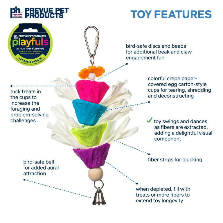 PREVUE PLAYFULS RAINCATCHER BIRD TOY PREVUE PLAYFULS RAINCATCHER BIRD TOY