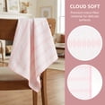 thumbnail image 3 of Unique Bargains Wood Fiber Absorbent Cleaning Cloths 6 Pack Pink 12" x 12", 3 of 8