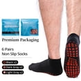 thumbnail image 6 of Novayard 6 Pairs Non Slip Grip Socks Yoga Pilates Hospital Socks Sticky Grippers for Men Women, 6 of 11