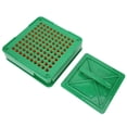 thumbnail image 2 of Rellenador de cápsulas de 100 agujeros, placas de cápsulas vacías, herramienta manual de llenado de cápsulas, n.° 0, verde oscuro, n.° 0, 2 of 14