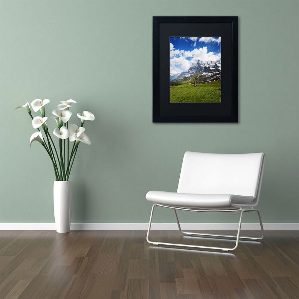 Trademark Fine Art "Monch Switzerland" Canvas Art by Philippe Sainte-Laudy, Black Matte, Black Frame