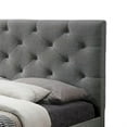 thumbnail image 3 of Sya Full Size Bed w Button Tufted Upholstery-Underbed Storage-Gray, 3 of 6