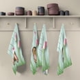thumbnail image 5 of Dreamtimes Easter Bunny Tail Kitchen Dish Towel 4 Pack, Soft Absorbent Dishcloths Reusable Hand Towel Washable Tea Towels for Home Kitchen Bar Table Decor, 28 x 18 Inch, 5 of 7