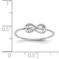 thumbnail image 3 of SS White Ice Infinity Diamond Ring, 3 of 3