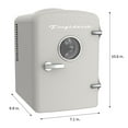 thumbnail image 4 of Frigidaire Retro 6 Can Mini Beverage/Skincare Cooler, Moonbeam, 4L, 4 of 9