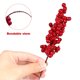 thumbnail image 5 of unbranded 8Ud Flor Artificial Roja Con Hojas Para De Y Ambiente, 5 of 7