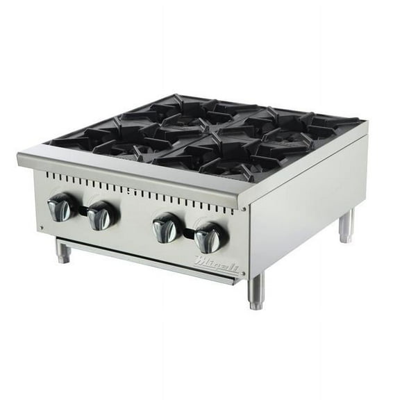 24 in. Competitor Series Countertop Hot Plate, Stainless Steel