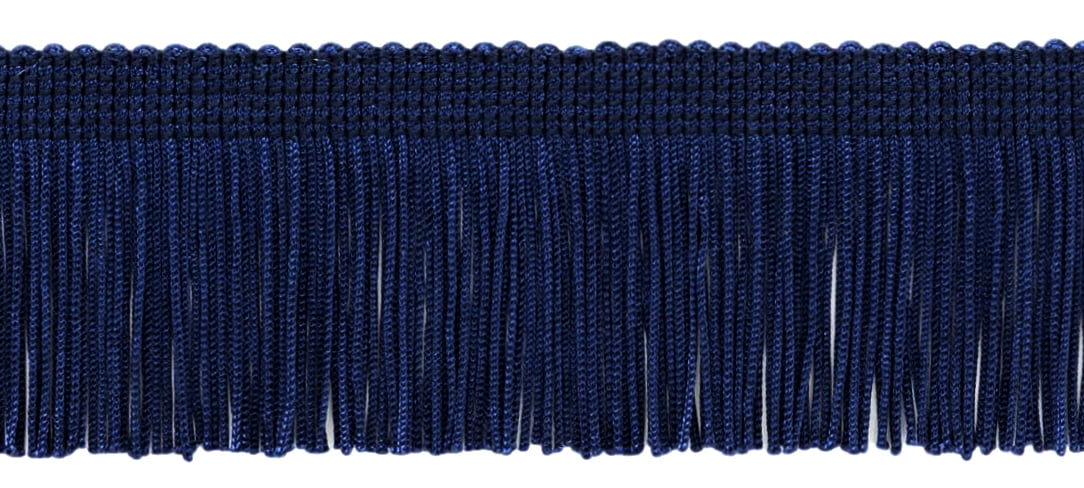 DÉCOPRO 2 Inch Chainette Fringe Trim Sold by The Yard Style# CF02 Color: Navy Blue J3