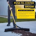 thumbnail image 3 of Maximizer Push-to-Center Broom 36", Polypropylene Bristles, Yellow/Black, 3 of 5