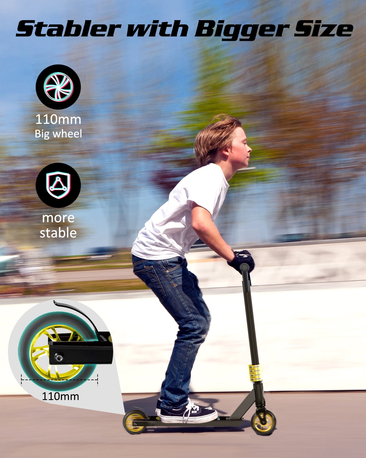 Gyroor Updated Z1 Pro Scooter, Trick Scooters with 110mm Gyroor Updated Z1 Pro Scooter, Trick Scooters with 110mm