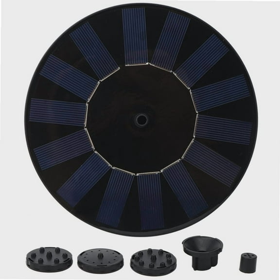 7V Solar Fountain Bird Bath Fountains, Solar Powered Garden Water Feature Pump for Gardens Birdponds Small Pools Decoration Outdoor Water Fountain