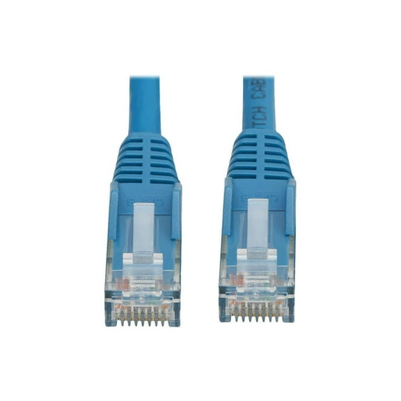 Eaton Tripp Lite Series Cat6 Gigabit Snagless Molded UTP Ethernet Cable RJ45 M/M PoE LSZH Blue 2 m 6.6 ft.