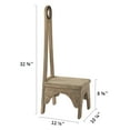 thumbnail image 2 of Wooden DIY Kitchen Step Stool with Handle 32.75"Tall for Kitchen Bathroom & Laundry Room, Natural, 2 of 4