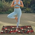 thumbnail image 4 of Xixirimido Red Roses & Skulls Print Car Accessories Sweat Towel Seat Cover Universal Non-Slip for Car Truck SUV Athletic Running Towel for Workout Outdoor Sport Activities, 4 of 8