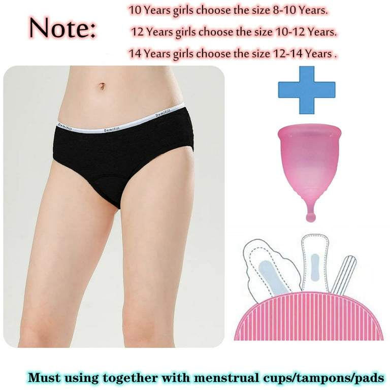 Demifill Women Menstruation Briefs Teen Girls Period Underwear Leak Proof  Panties : : Clothing, Shoes & Accessories