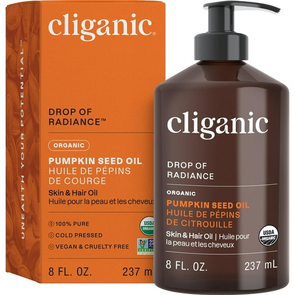 Aceite de semillas de calabaza Cliganic Organic prensado en frío 237 ml