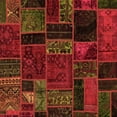 thumbnail image 1 of Ahgly Company Indoor Square Oriental Orange Modern Area Rugs, 6' Square, 1 of 4