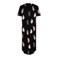thumbnail image 6 of Summer Plus Size Dresses for Womens 2025 Fashion Sexy Printing Pocket Short Sleeve V-Neck Dress Clearance Under 5$!, 6 of 6