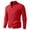 Red, variant on Men's Full Zip Cardigan Sweaters Casual Stand Collar Cardigan Slim Fit Knitted Sweater Beige XL