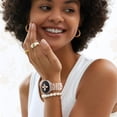 thumbnail image 2 of Comvin Flower Engraved Band Compatible with Samsung Galaxy Watch 8 Band 40mm 44mm/Galaxy Watch 8 Classic 46mm, Cute Soft Silicone Band with Charms Accessories for Women (With Band), 2 of 6