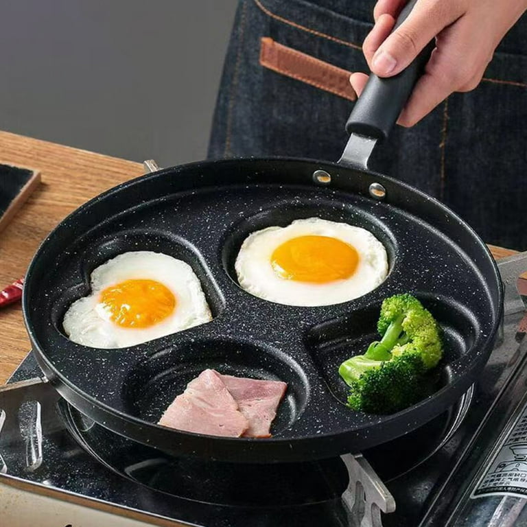  Omelet Pans 3-Cup Egg Frying Pan, Cast Iron Egg Cooker Pan:  Home & Kitchen