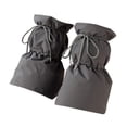 thumbnail image 4 of Sharprepublic Winter Padded Puffer Leg Warmers for Women Practical Lightweight Boot Covers Gray, 4 of 8