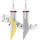 thumbnail image 1 of 2 Pieces Wind Chimes with 12 Aluminum Tubes Wind Chimes with Red Wooden Pedal for Home Patio Garden Tree, 1 of 4