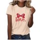 thumbnail image 3 of RKSTN Valentines Gift Valentine Shirts for Women Oversized Crewneck Valentine's Day Graphic Print Short Sleeve T Shirts Pullover Top Womens Casual Round Neck Plus Size Loose Comfy Summer Tee Shirts, 3 of 6