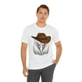 thumbnail image 6 of Bald Eagle With Glasses and Cowboy Hat Bella Canvas Unisex Short Sleeve Tee, 6 of 12