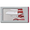 thumbnail image 1 of Victorinox Swiss Classic 4 Piece Kitchen Set with Kitchen Knife, Paring Knife, Kitchen Shears and Universal Peeler (Red), 1 of 2
