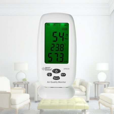 SMART SENSOR 100-240V High Precision Indoor Haze Dust PM2.5 Detector & Temperature Air Quality Hygrometer