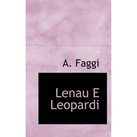 Lenau E Leopardi (Paperback)