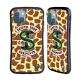thumbnail image 1 of Head Case Designs Officially Licensed Riverdale South Side Serpents Giraffe Logo Hybrid Case Compatible with Apple iPhone 13, 1 of 7