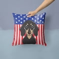 thumbnail image 2 of USA Design with Dog Fabric Decorative Pillow, 2 of 4