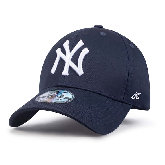 New York Cap for Men and Women | NY Hat Crafted from Pure Cotton Twill Material with Exquisite Embroidery | Adjustable NY Hat with Exceptional Comfort Durability | Navy Blue
