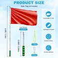 thumbnail image 3 of Uxcell 1-Pack Telescopic Handheld Flagpoles, 4.6ft/1.4m Stainless Steel Handheld Portable Extendable Flagpoles [Green], 3 of 7