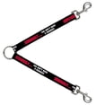 thumbnail image 1 of Buckle-Down Leash Splitter - SERIOUSLY…YOU DON'T HAVE A CHANCE Black Red White - 1" Wide - 30" Length, 1 of 1