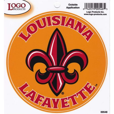 - Louisiana Lafayette Ragin Cajuns Fleur De Lis Logo Decal - 3.5
