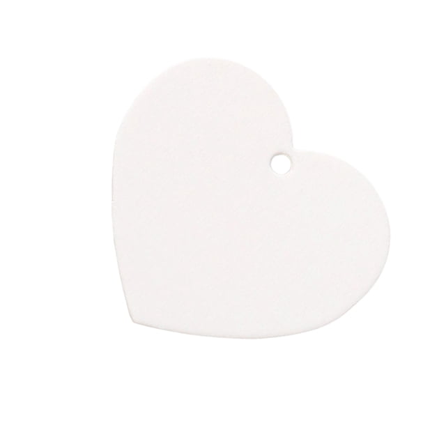 Sonducket Cartón Kraft en blanco corazón Vintage tarjetas moda autoensamblaje muestra accesorios creativamente suministro para el hogar Accesorios de disfraces Blanco