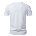 thumbnail image 6 of Bosfbaoi Henley Shirts For Men Waffle Knit Men's Shirts Solid Color Slim Fit Tops Button Placket Casual Tee, 6 of 9