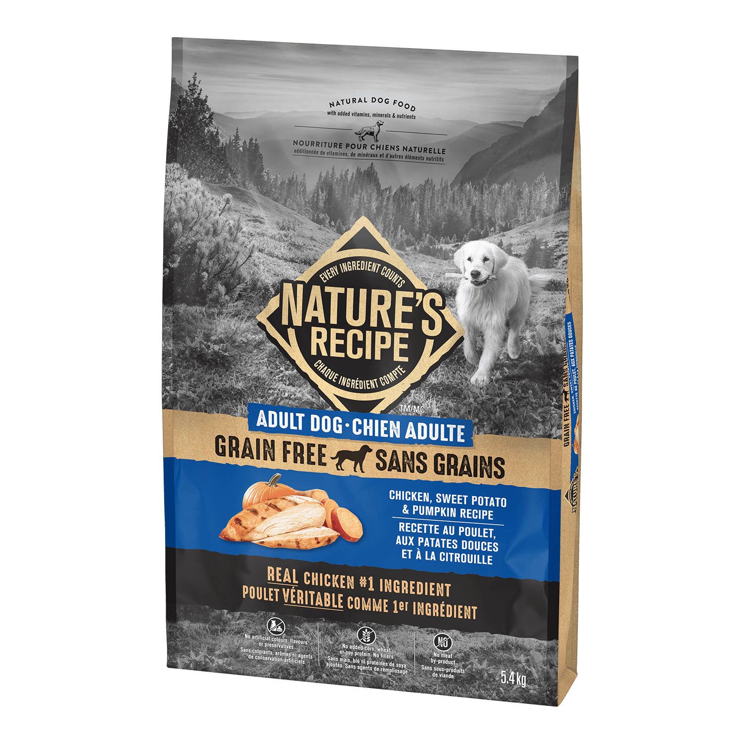 Natures Recipe 5.4KG Grain Free Adult Dog Food