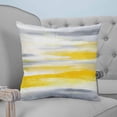 thumbnail image 4 of Yellow Grey Ombre 26x26 Pillow Covers Set of 2, Abstract Art Oil Painting Rustic Modern Throw Pillow Covers Decorative Couch Cushion Case, Microfiber Square Pillowcases for Bedroom Car Living Room, 4 of 7
