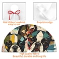 thumbnail image 4 of Sikiie Colorful Bulldog Duo 30-48 inches {designName} Print Christmas Tree Skirt Snowman Xmas Tree Skirt with Edge Christmas Decorations for Holiday Party-36", 4 of 7