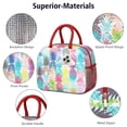 thumbnail image 4 of Lunch Bag Lunch Box for Women Reusable Insulated Lunch Bags,Water-Resistant Pineapple Pattern Cooler Lunch Tote Bag, Large Capacity for Work Travel Picnic, 4 of 6