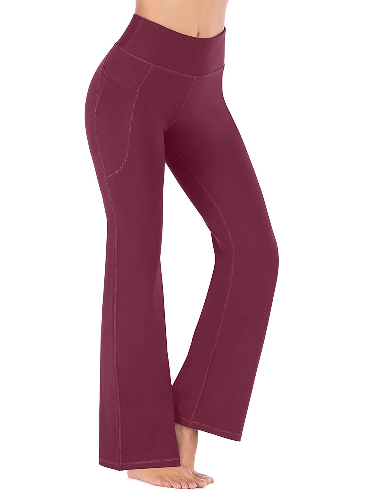 Details about   Womens High Waisted Yoga Sports Pants Fitness Bottom Leggings Trousers Joggings 