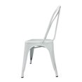 thumbnail image 3 of Heavenly Collection White Metal Dining Chairs, 3 of 8
