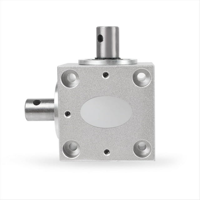 Engranaje de Dirección de Ángulo Recto con Transmisión Angular de 90°, Caja de Engranajes Cónicos con Relación 1:1, Eje de Salida Única de 15 mm, Módulo 1,5, Acero 20.