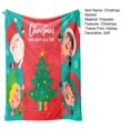 thumbnail image 5 of vnanda Christmas Decor Blanket Christmas Blanket with Elk Snowflake Santa Claus Print Soft Cozy Rectangle Sofa Bed Office Nap Blanket for Xmas Festival Gift, 5 of 8