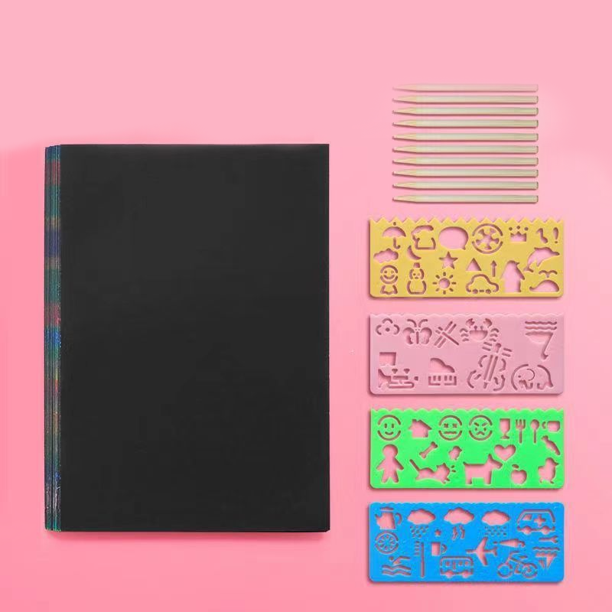 Colorful scratch notes - party gifts, children's handicrafts (32 pieces ...